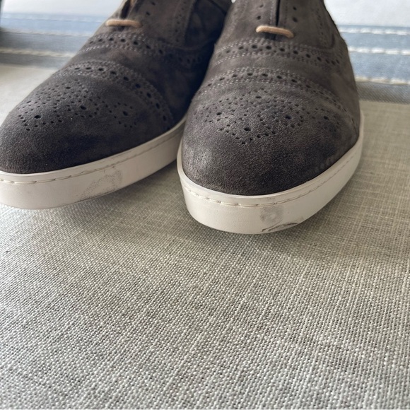 Allen Edmonds Strand Suede Oxford Sneakers Grey Size 9D main image 11